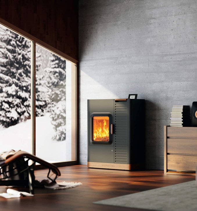 Mo Duo hybrid stove ambiance photo winter